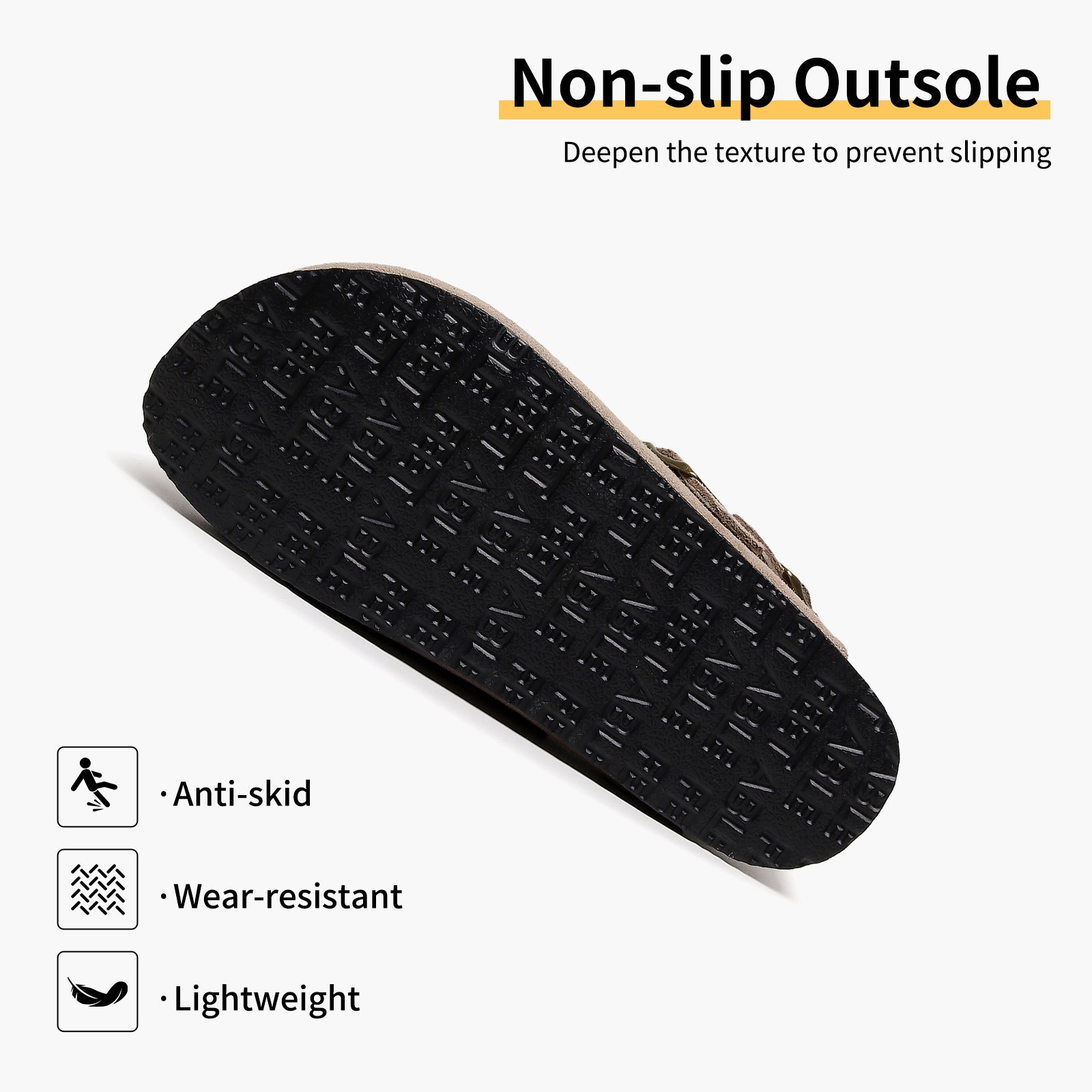 Women's Suede Clogs - Adjustable Slingback Clog Sandal with Buckle, Memory Foam, Wide Widths