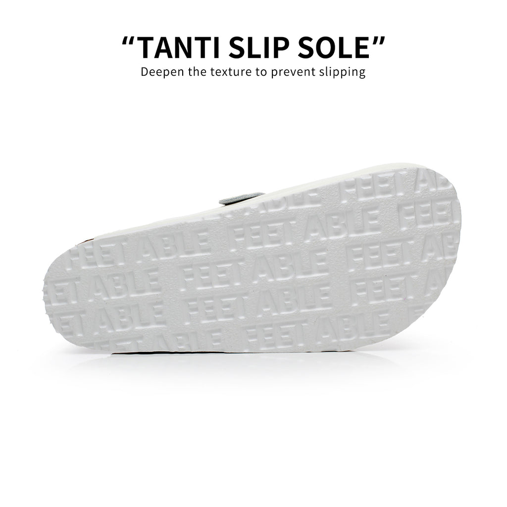 PU Leather Birken Mules Cork Footbed Potato Shoes Comfort Slip on Sandals with Arch Support Black White Brown With Arch Support